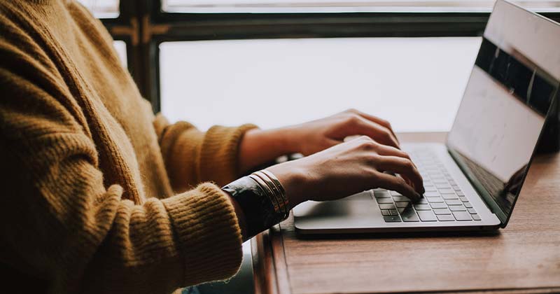woman on laptop